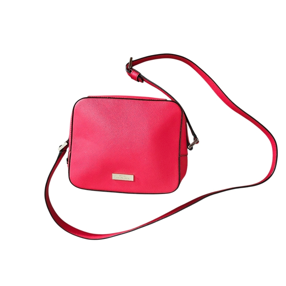 Kate Spade Red Crossbody Cammie Leather crossbody bag 6"x7.5"× 2.5" Christmas